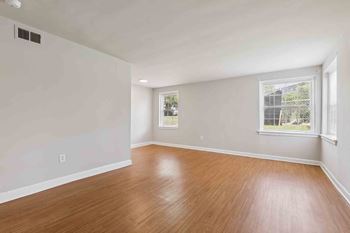 Hardwood floors in select homes